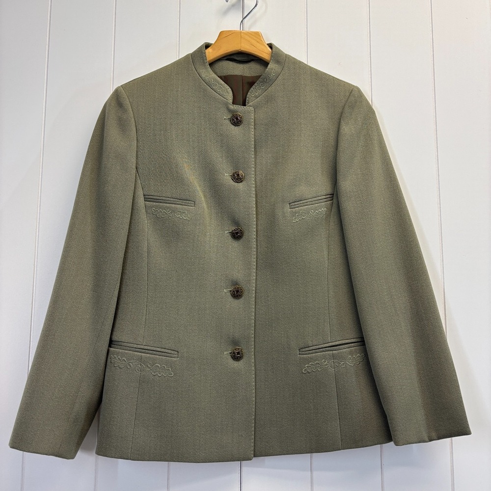 Vintage Lindner Womens Heritage Equestrian Blazer Jacket Size 38 Academia Preppy